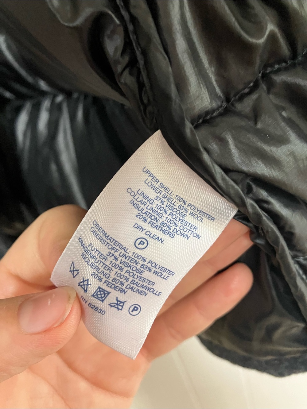 Land’s End down-filled wool-blend puffer coat - Picture 5 of 7